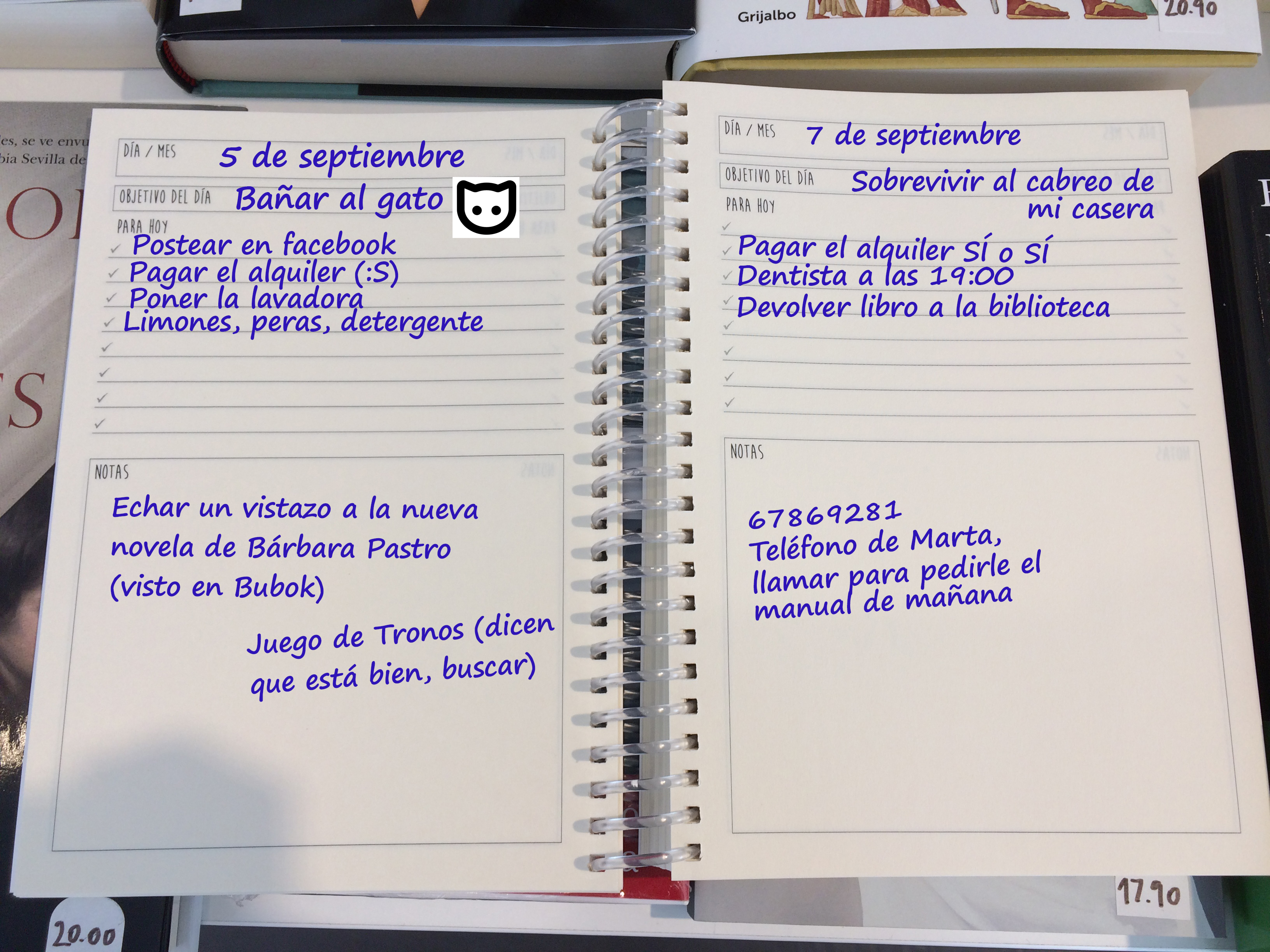 Consigue tu agenda perpetua y personalízala