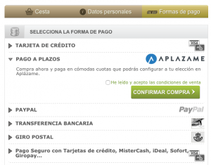 Compra ahora y paga después con Aplázame
