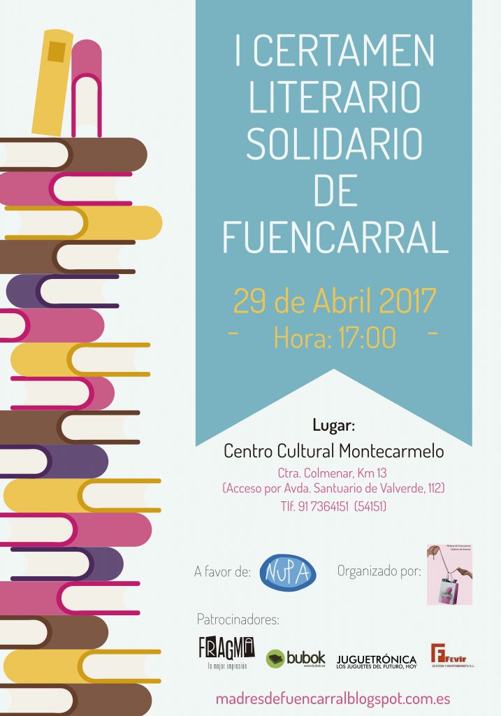 Bubok patrocina el I Certamen Literario Solidario de Fuencarral