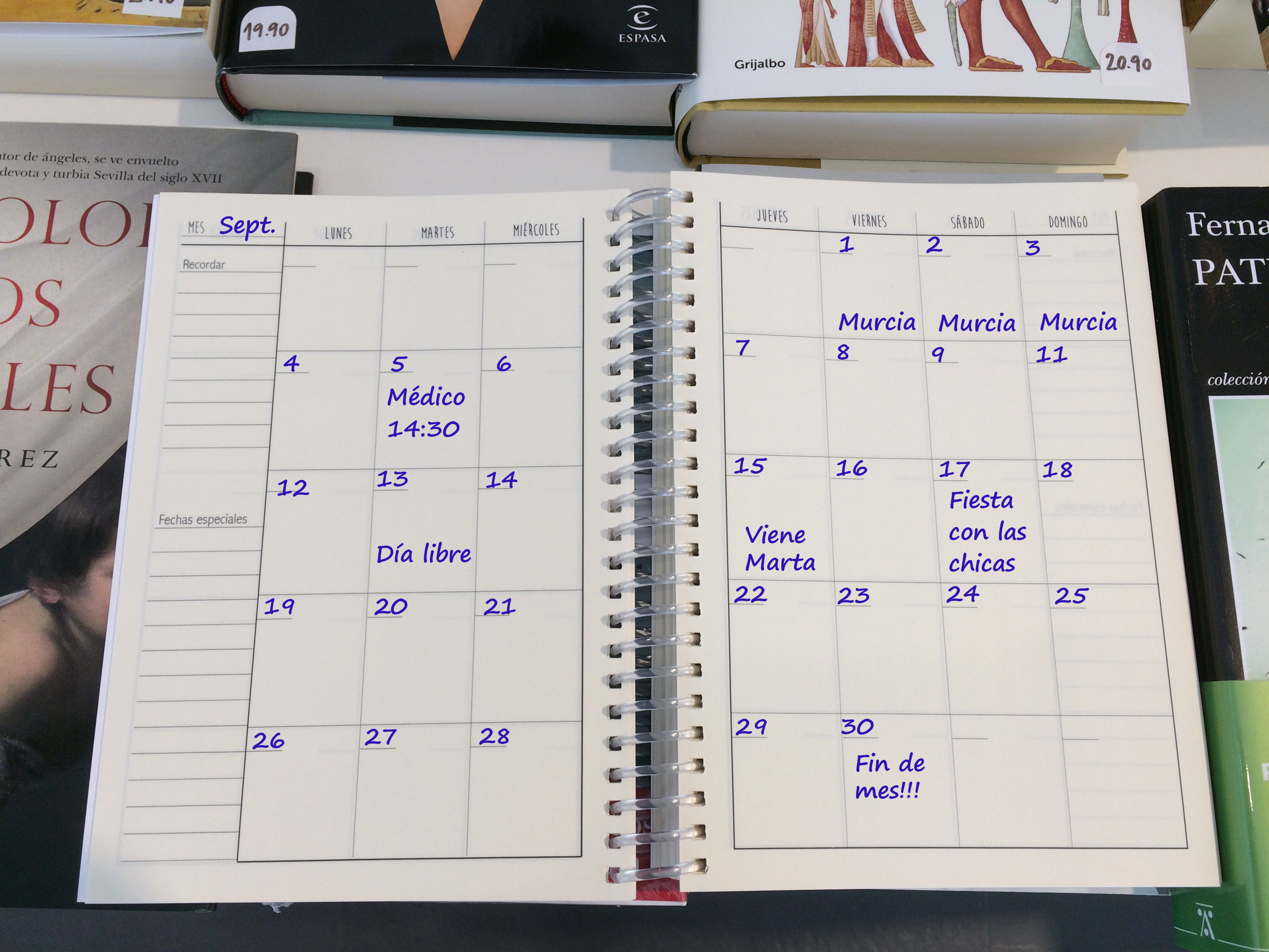 Consigue tu agenda perpetua y personalízala